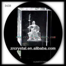 Image suburface de laser de K9 3D à l&#39;intérieur du bloc en cristal
